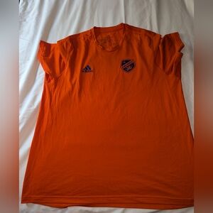 Adodas Men's XXL Orange FC Cincinnati Graphic Print Short Sleeve T-shirt